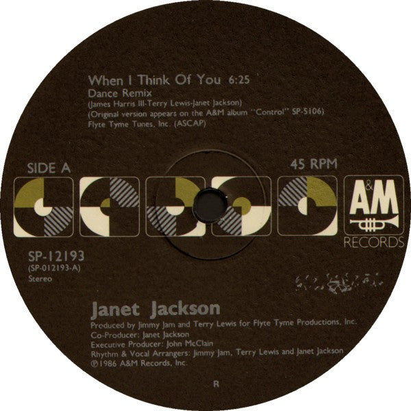 Janet Jackson - When I Think Of You (Dance Remix)