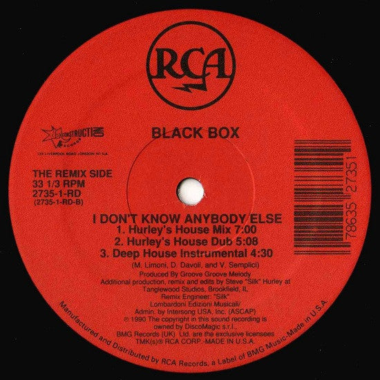 Black Box - I Don't Know Anybody Else