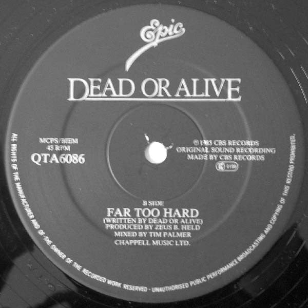 Dead Or Alive - Lover Come Back To Me (Extended Remix)