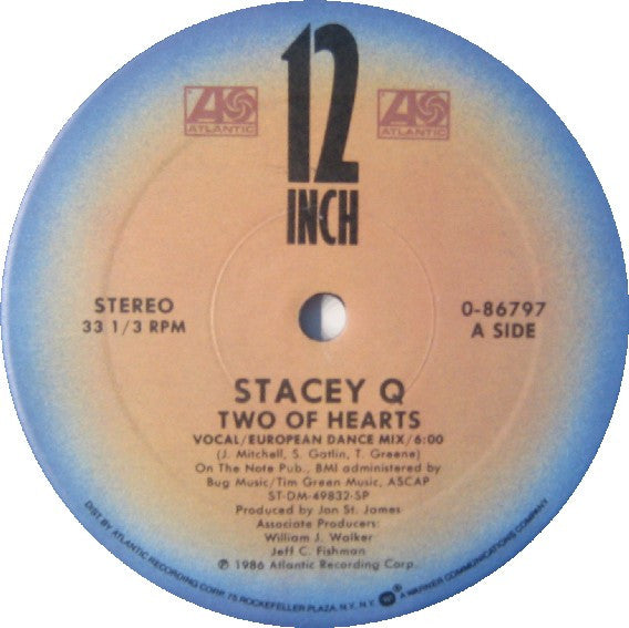 Stacey Q - Two Of Hearts (European Mix)