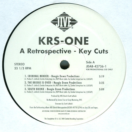 KRS-One - A Retrospective - Key Cuts