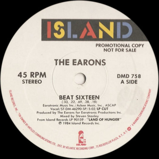 The Earons - Beat Sixteen