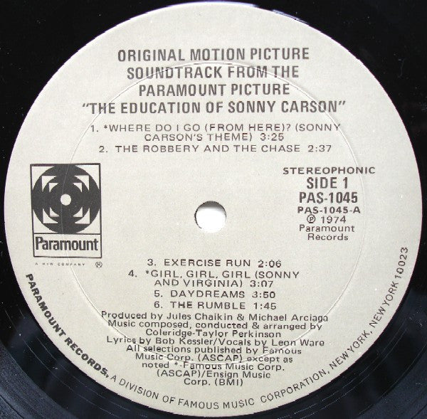 Coleridge-Taylor Perkinson - The Education Of Sonny Carson (Original Motion Picture Soundtrack)
