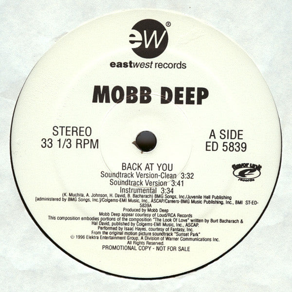 Mobb Deep - Back At You / Elements I'm Among