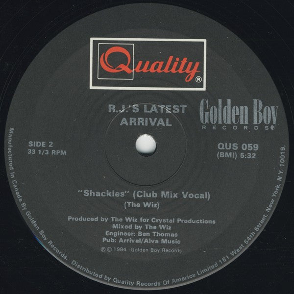 R.J.'s Latest Arrival - Shackles