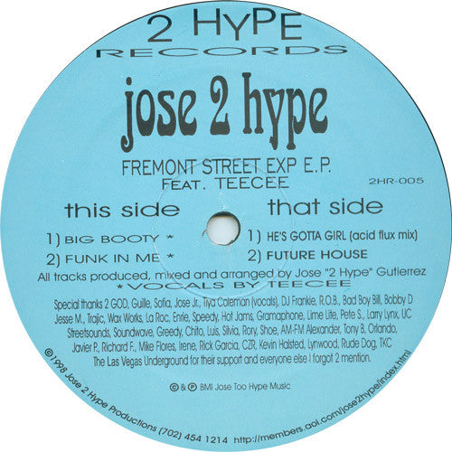 Jose 2 Hype - Fremont Street Exp E.P.