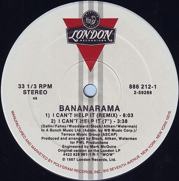 Bananarama - I Can't Help It