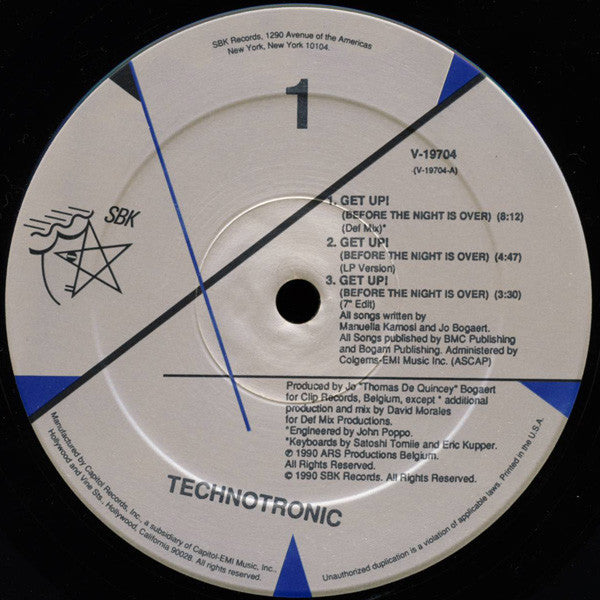 Technotronic - Get Up! (Before The Night Is Over)