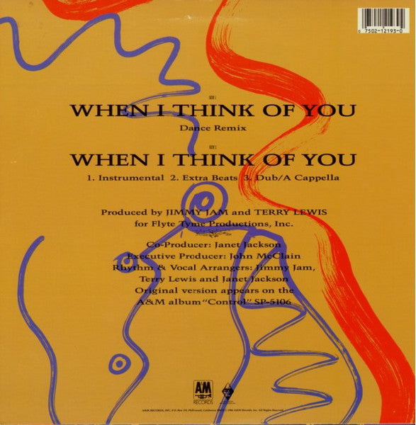 Janet Jackson - When I Think Of You (Dance Remix)