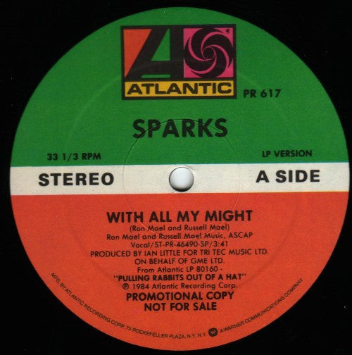 Sparks - With All My Might