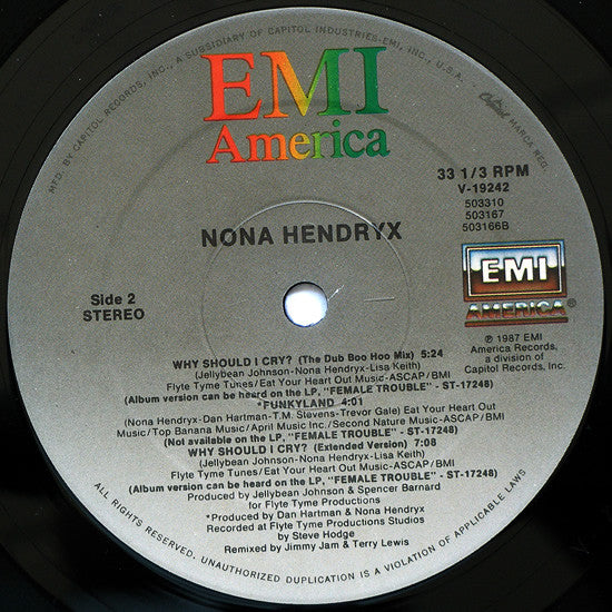 Nona Hendryx - Why Should I Cry? (Boo-Hoo Mix)