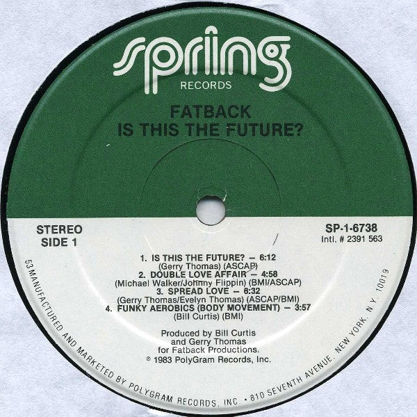 The Fatback Band - Is This The Future?
