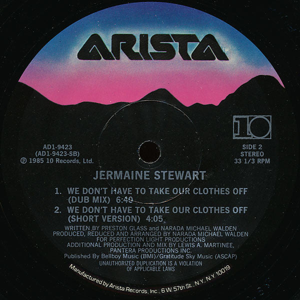 Jermaine Stewart - We Don't Have To Take Our Clothes Off