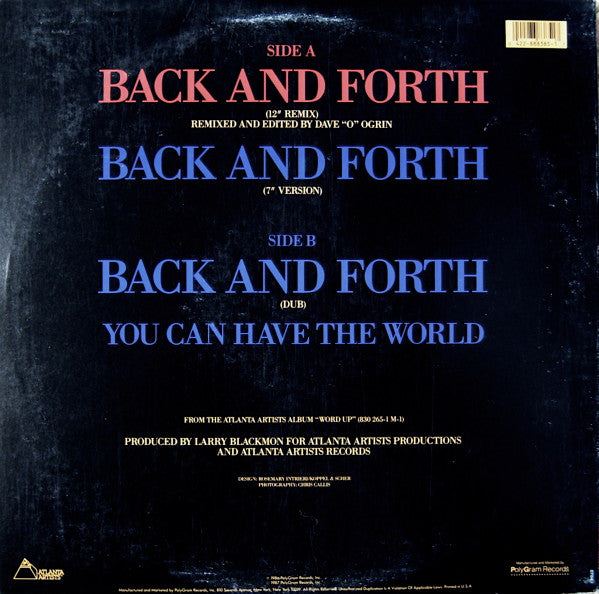 Cameo - Back And Forth