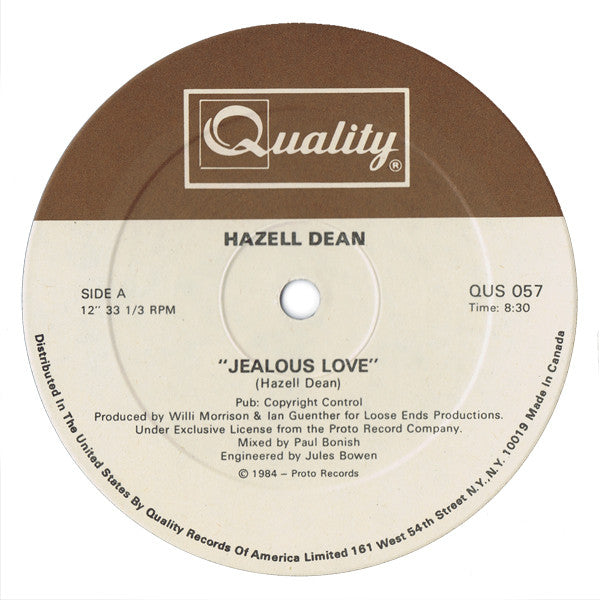 Hazell Dean - Jealous Love / Evergreen