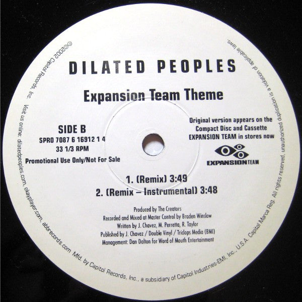 Dilated Peoples - Worst Comes To Worst (Remix) / Expansion Team Theme (Remix)