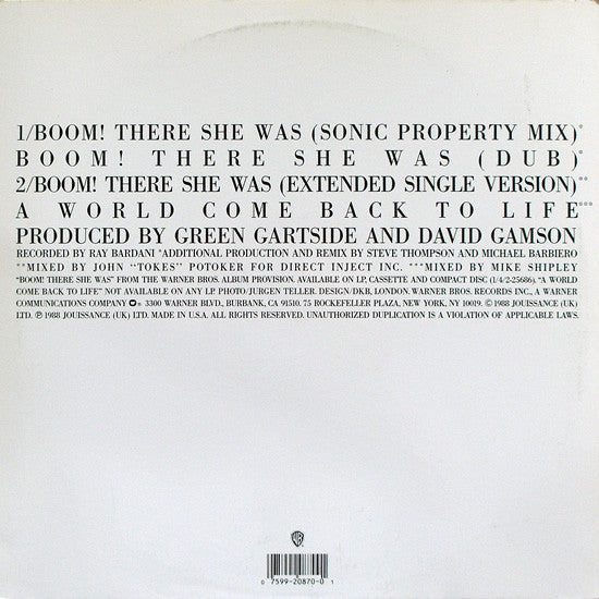 Scritti Politti - Boom! There She Was
