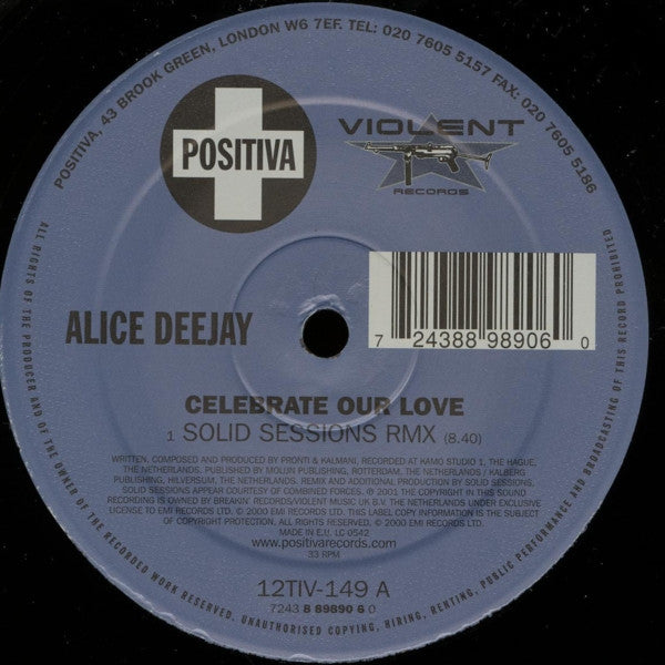 Alice Deejay - Celebrate Our Love (Remixes)