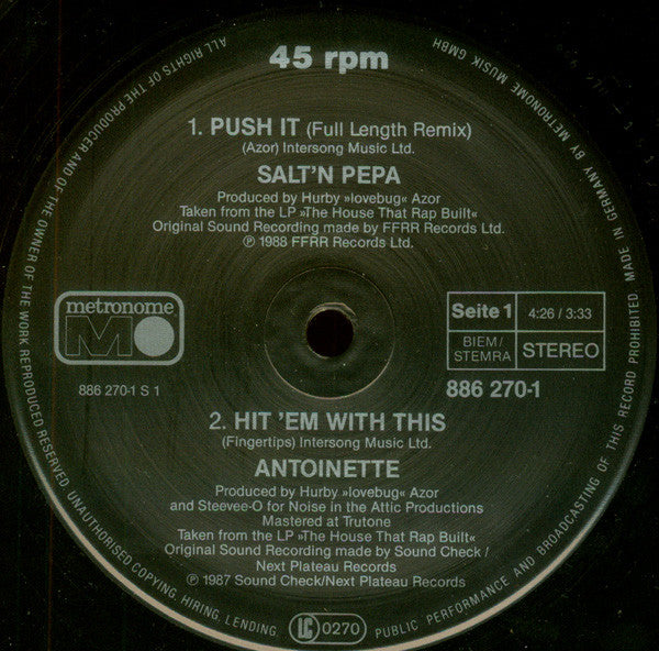 Push It (Remix) / Hit 'Em With This / I Am Down