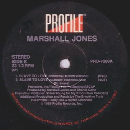 Marshall Jones (2) - Slave To Love