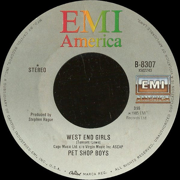 Pet Shop Boys - West End Girls