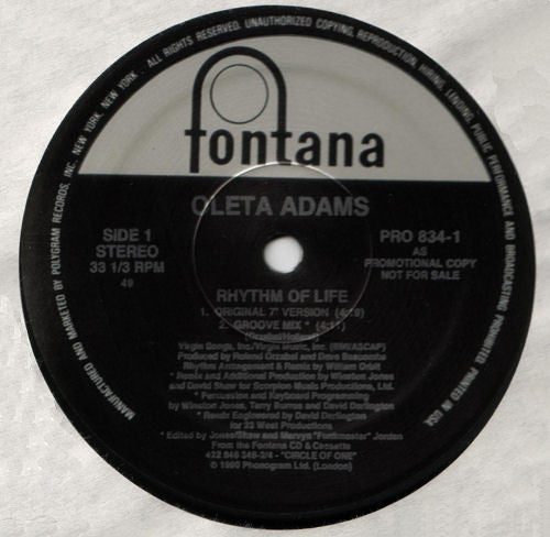 Oleta Adams - Rhythm Of Life