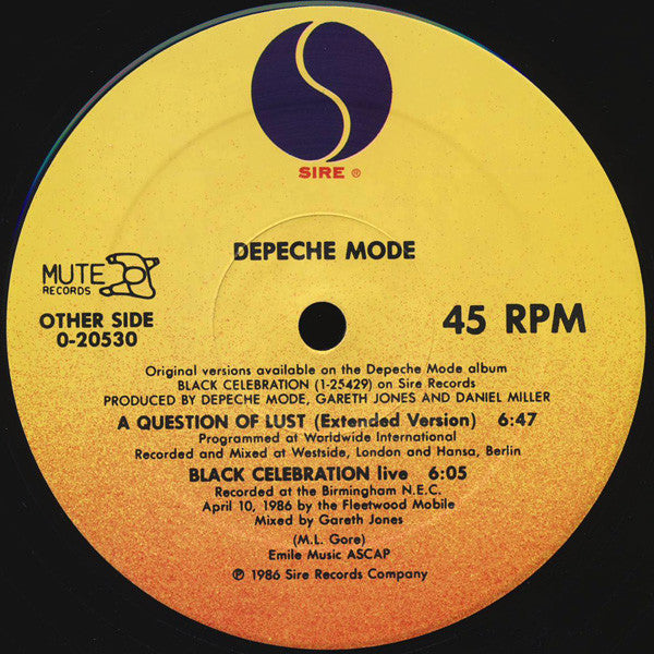 Depeche Mode - A Question Of Time / A Question Of Lust