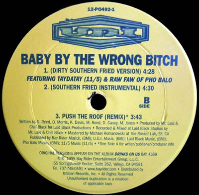 U.D.I. - Push The Roof / Baby By The Wrong Bitch