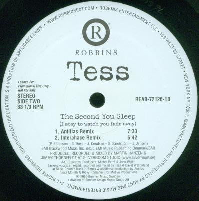 Tess - The Second You Sleep (I Stay To Watch You Fade Away)