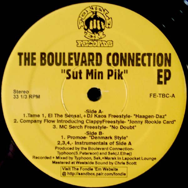 The Boulevard Connection - Sut Min Pik EP