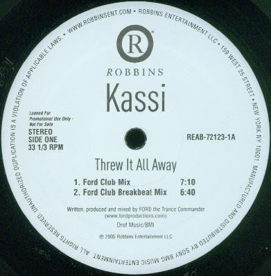 Kassi - Threw It All Away