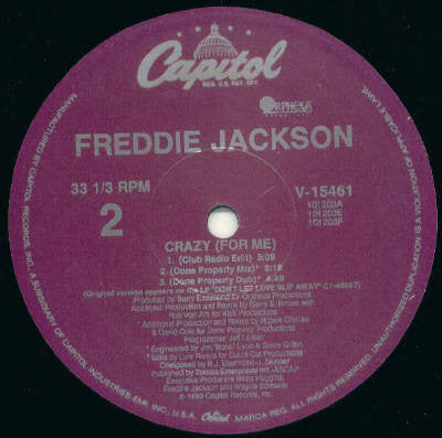 Freddie Jackson - Crazy (For Me)