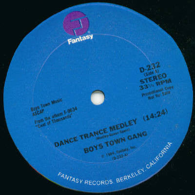 Boys Town Gang - Dance Trance Medley / A Good Man (Is Hard To Find)