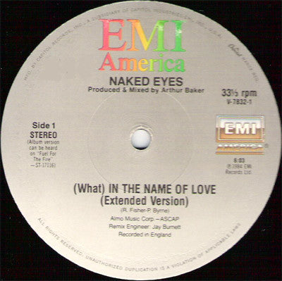 Naked Eyes - (What) In The Name Of Love