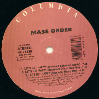 Mass Order - Let's Get Happy