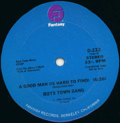 Boys Town Gang - Dance Trance Medley / A Good Man (Is Hard To Find)