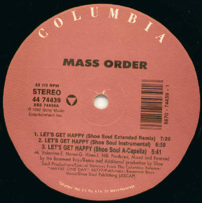 Mass Order - Let's Get Happy