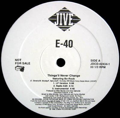 E-40 - Things'll Never Change