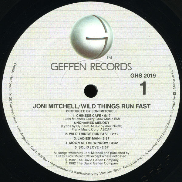 Joni Mitchell - Wild Things Run Fast