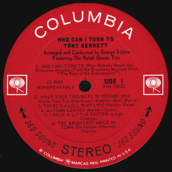 Tony Bennett - Who Can I Turn To