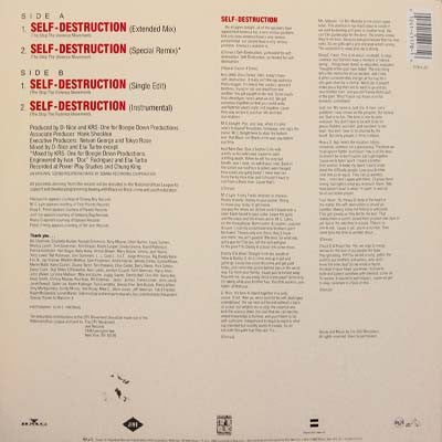 The Stop The Violence Movement - Self Destruction