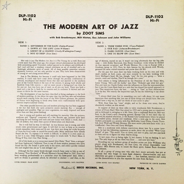 Zoot Sims - The Modern Art Of Jazz