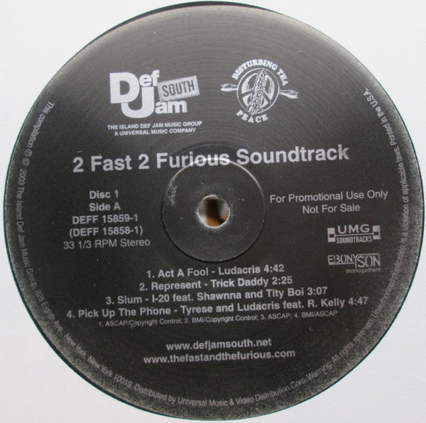 Various - 2 Fast 2 Furious (Soundtrack) [RADIO PROMO]
