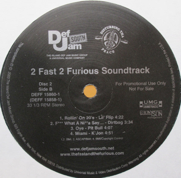 Various - 2 Fast 2 Furious (Soundtrack) [RADIO PROMO]