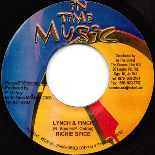 Richie Spice - Lynch & Pinch