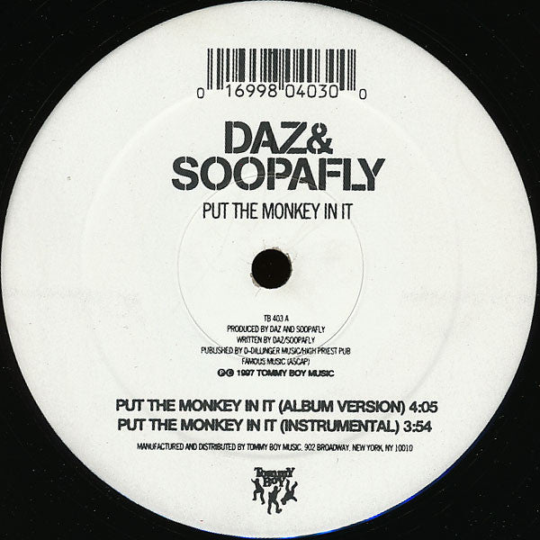 Daz Dillinger - Put The Monkey In It / What's Going On