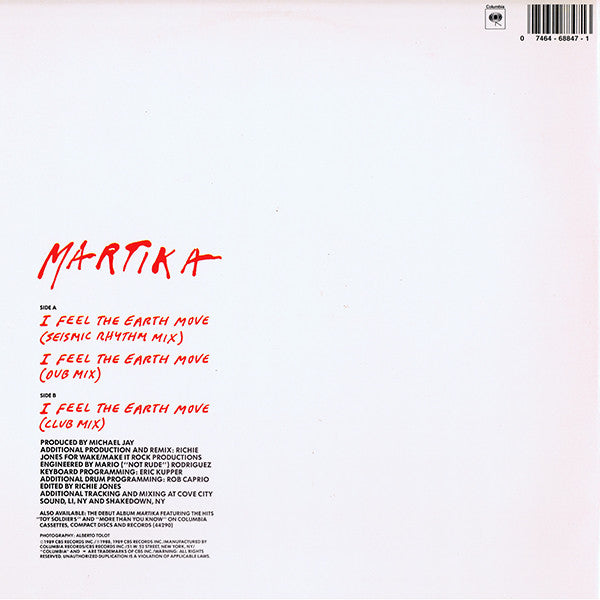 Martika - I Feel The Earth Move