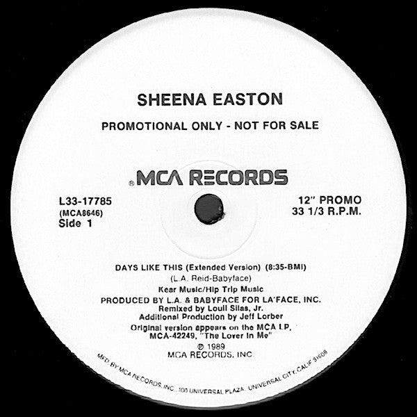 Sheena Easton - Days Like This