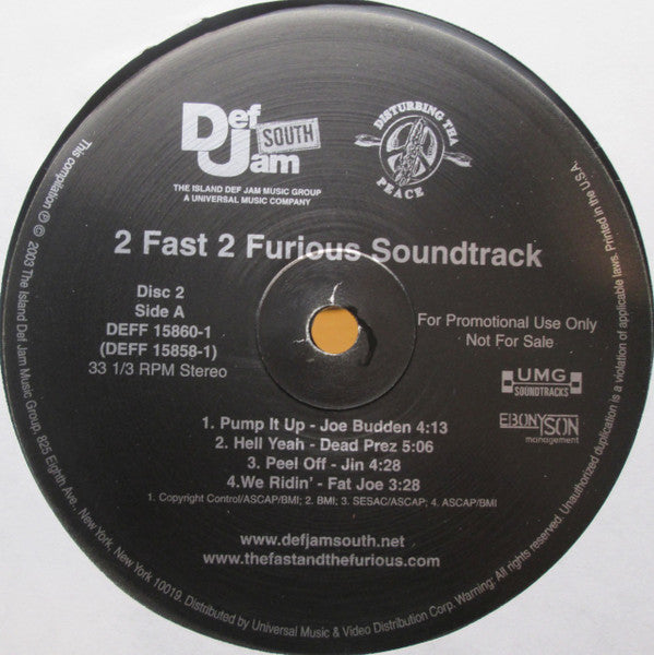 Various - 2 Fast 2 Furious (Soundtrack) [RADIO PROMO]