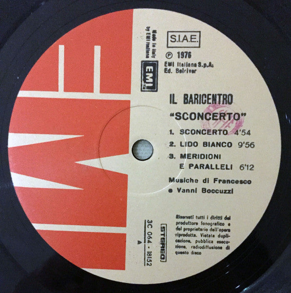 Il Baricentro - Sconcerto
